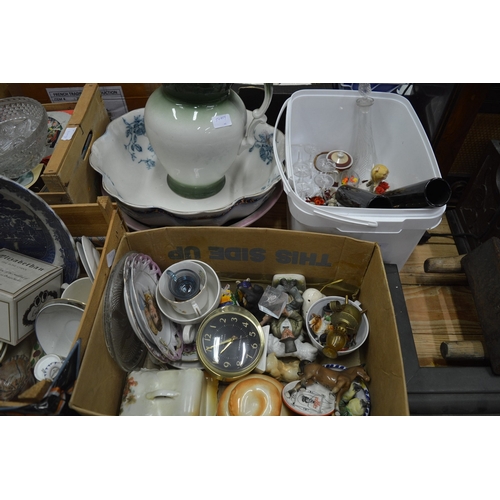 127 - Decorative and household china and glass etc.