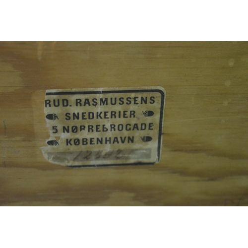 155 - A pair of hardwood chests/bookcases labelled Rasmussens.