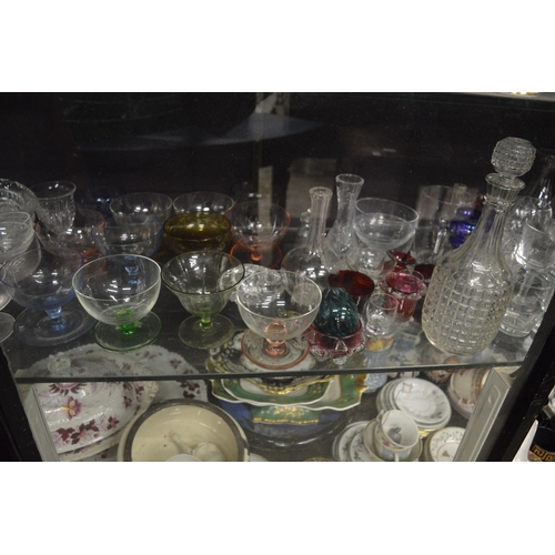 167 - Decorative and household glassware.