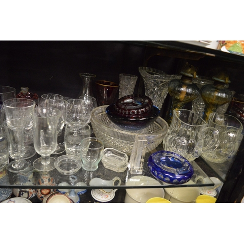 167 - Decorative and household glassware.