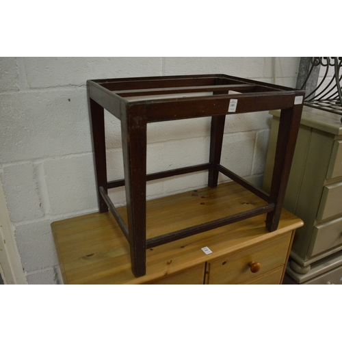 185 - Mahogany stool frame.