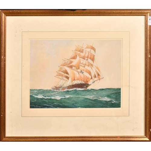 168 - William Minshall Birchall (1884-1941), 'Romantic Sail', watercolour, signed and inscribed, 9.25