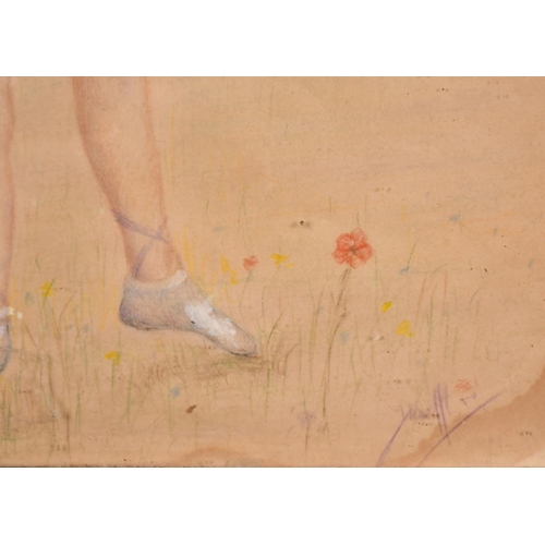 180 - Tony, Circa 1941, a costume design for a ballerina, watercolour, signed and dated, 9.5