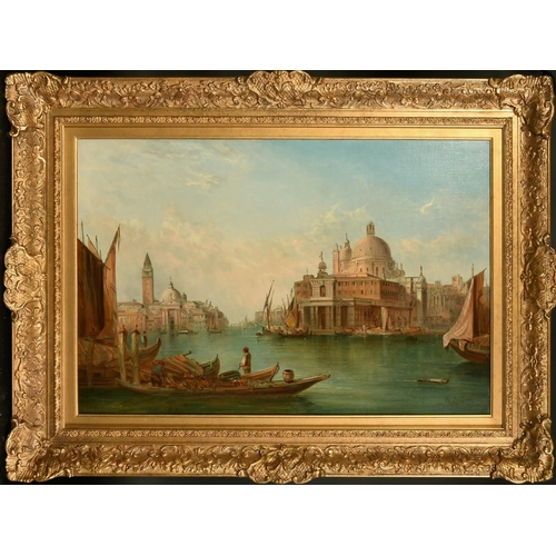 225 - Alfred Pollentine (1836-1890), 'The Dogana, Venice', oil on canvas, signed, 20