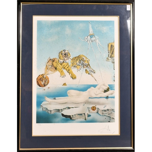 23 - Salvador Dali, 'Gala and the Tigers', lithograph, signed in pencil and numbered 271/300, image size ... 