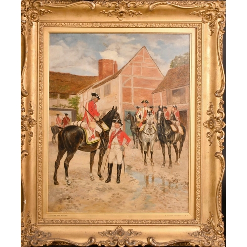 232 - Richard Caton Woodville (1856-1927), 'The Advance Guard', and 'Leaving the Billet', a pair of oil on... 