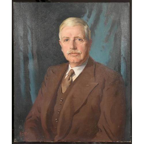 255 - Dorothy Vicaji (1880-1945), a portrait of Lt. Col. John Albert Cole, Chairman Humber Ltd, oil on can... 