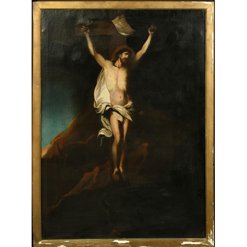 262 - After the Old Master from the Borghese Gallery and Museum, Christ on the cross, oil on canvas, 31.5