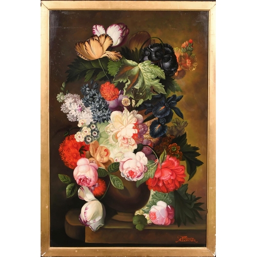 272 - Terence Alexander (20th Century), a still life of flowers, oil on canvas, signed, 36