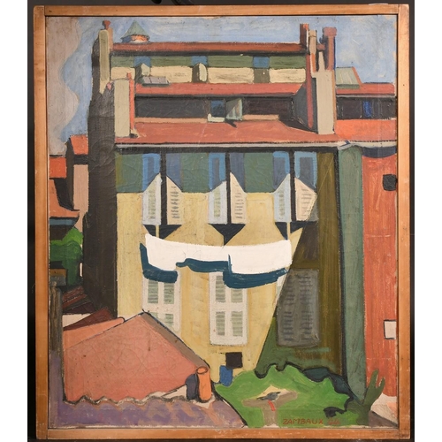 317 - Robert Zambaux, Circa 1944, two studies of buildings in Marseille, exhibited Paris 1944, oil on canv... 