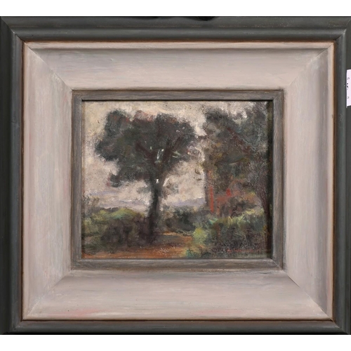 475 - George Weissbort (1928-2013), 'Tree by the Farm', oil on board, 6