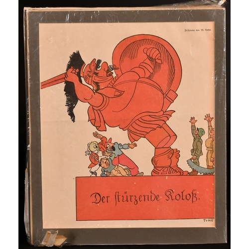 51 - A collection of seven German cartoons from Lustige Blatter, each 10.5