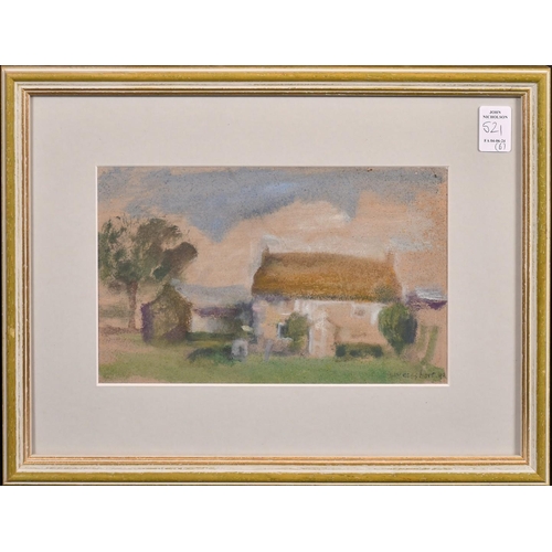 521 - George Weissbort (1928-2013), a group of six framed watercolour landscapes, various views, each arou... 