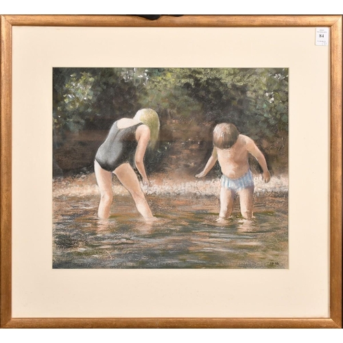 84 - Sheelagh Popham, 'The Dragonfly Pool II', pastel signed with initials, 14