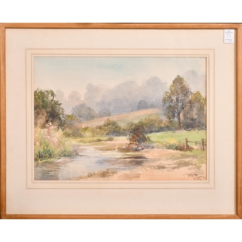 93 - P. M. Pearce (20th Century), a collection of three watercolours, signed, each around 10