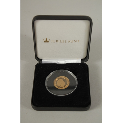 28 - JUBILEE MINT.  THE THE VICTORY MEDAL 18th June 1985. Gold, boxed.