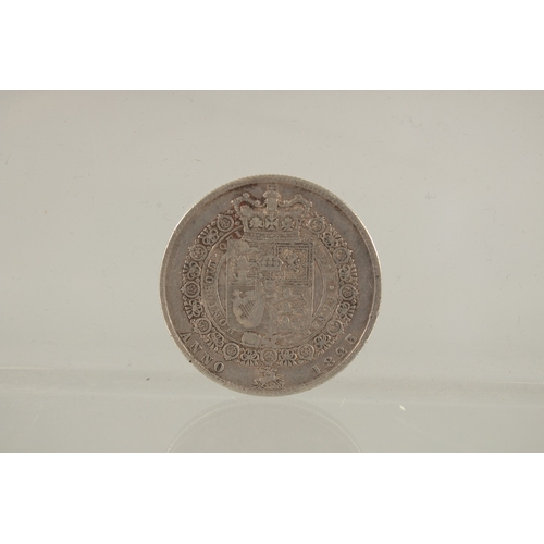 50 - A GEORGE IV HALF CROWN 1823, V F.