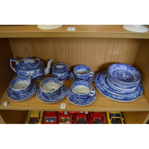 72 - A quantity of Spode Italian pattern china.