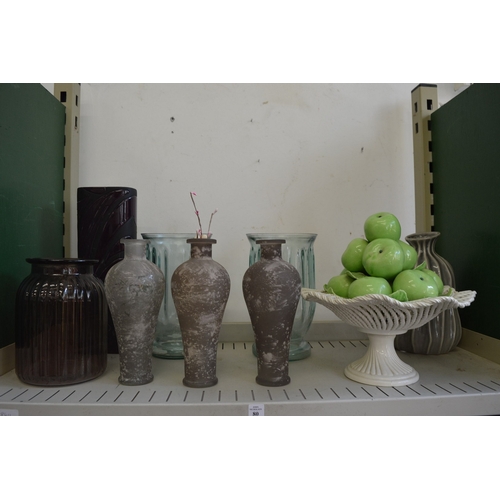 80 - Decorative vases and other items.