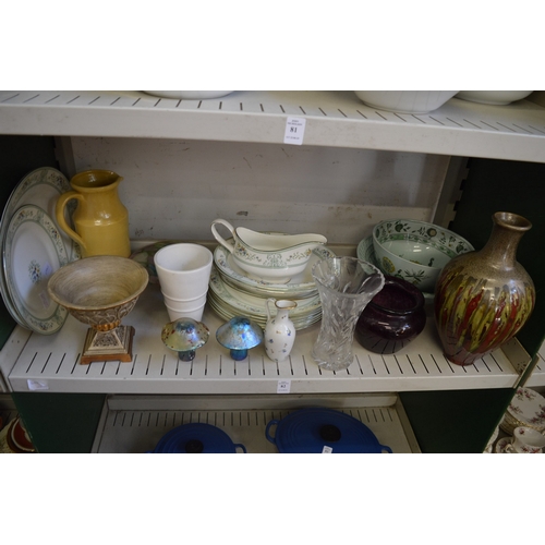 82 - Decorative and household china and glass.