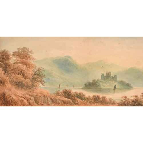 12 - 19th Century English School, 'Kilchurn Castle, Loch Awe', watercolour, 6