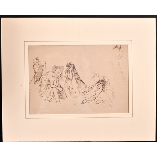 38 - William Lock the Younger (1767-1847) - Pen and ink drawings, (4).