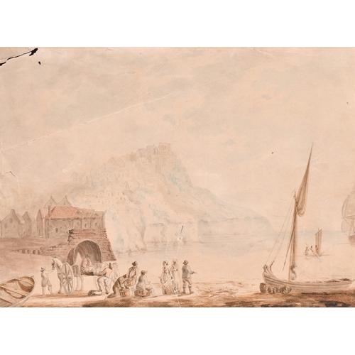 60 - Early 19th Century English School, A view of Robin Hood Bay, 8.5