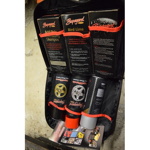 104 - Two sets of car cleaning equipment.