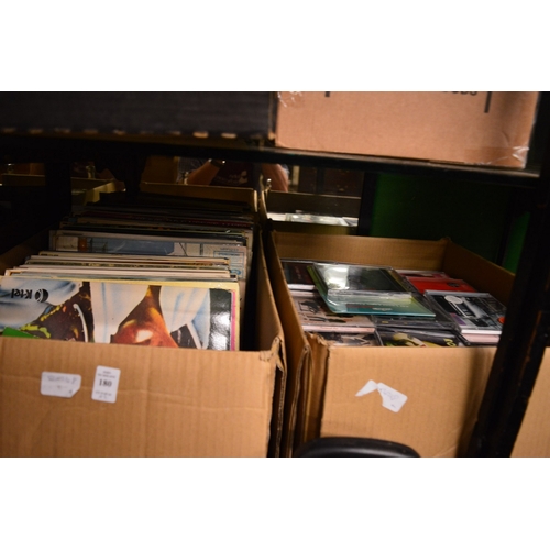 180 - A quantity of records and CD's.
