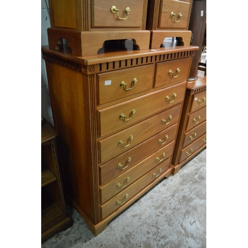 192 - A modern seven drawer bedroom chest.