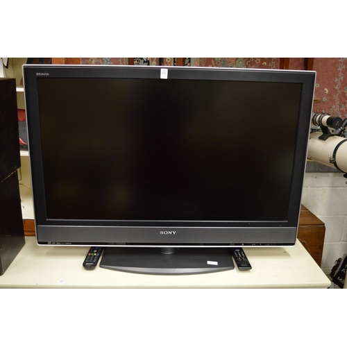 215 - A Sony Bravia flat screen TV.