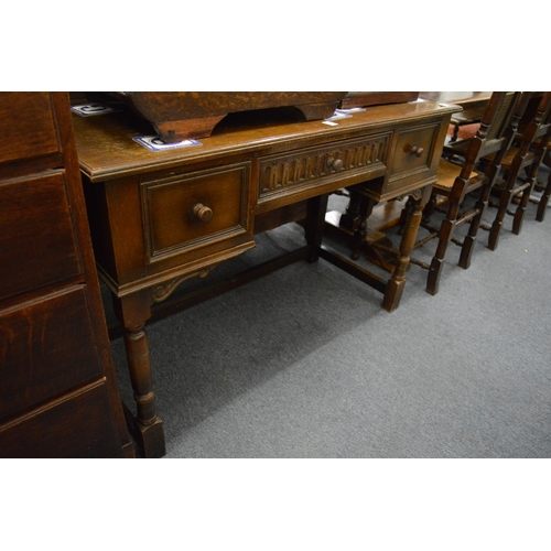 247 - An oak desk or dressing table.