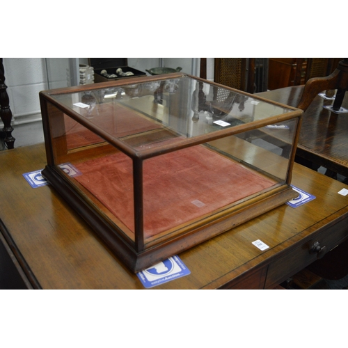 257 - A mahogany table top display cabinet.