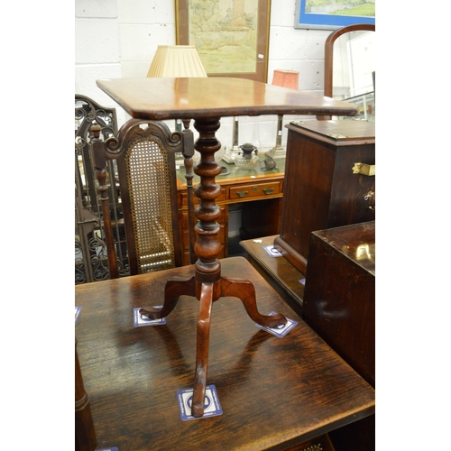 260 - Two 19th century mahogany tripod tables.