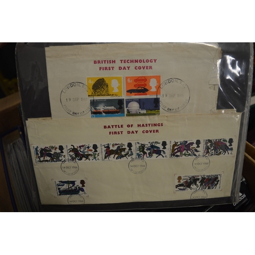 581 - A large collection of first day covers, 1960's and later, majority in albums.