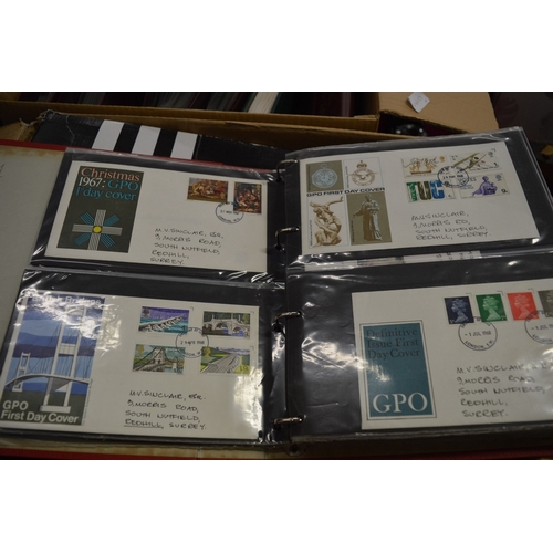 581 - A large collection of first day covers, 1960's and later, majority in albums.