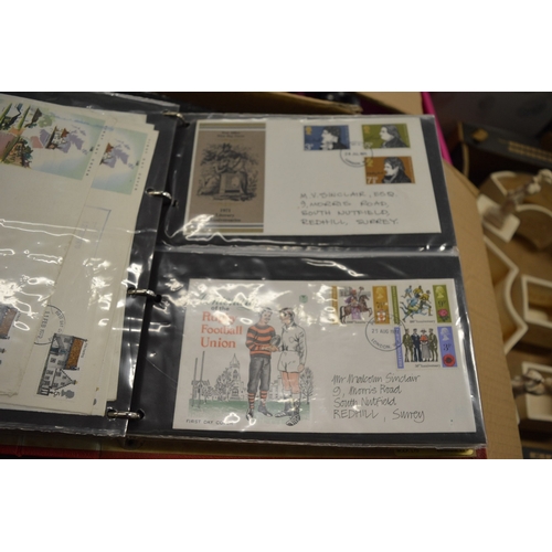 581 - A large collection of first day covers, 1960's and later, majority in albums.