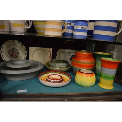 88 - Quantity of colourful and decorative mid century and later china by Shelley Crown Ducal and other ma... 