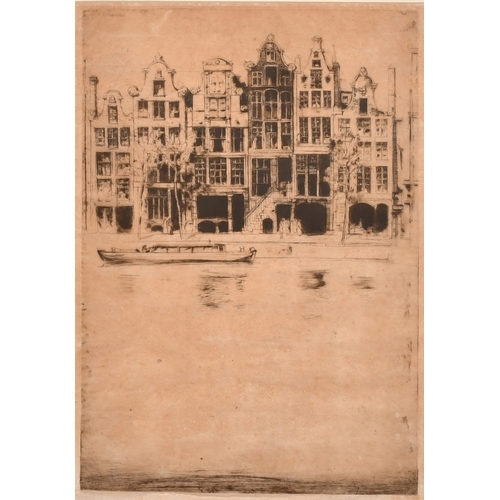 15 - David Young Cameron (1865-1945), 'Souvenir d'Amsterdam', drypoint etching, signed in pencil, plate s... 