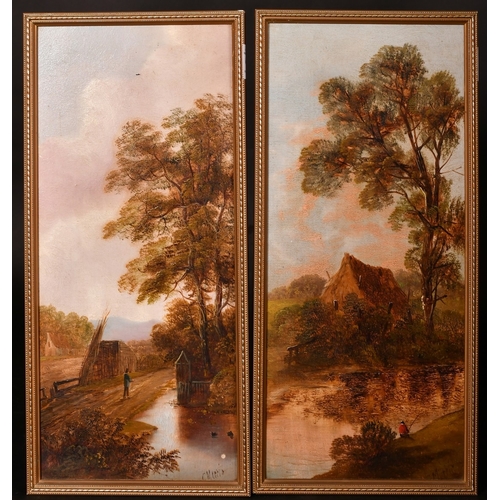 164 - Charles Greville Morris (1861-1922), a pair of oil on board country scenes, signed, each 16