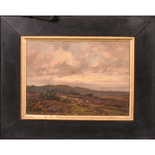 178 - Frederick Golden Short (1863-1936), a New Forest View at dusk, oil on panel, signed and dated 1906, ... 