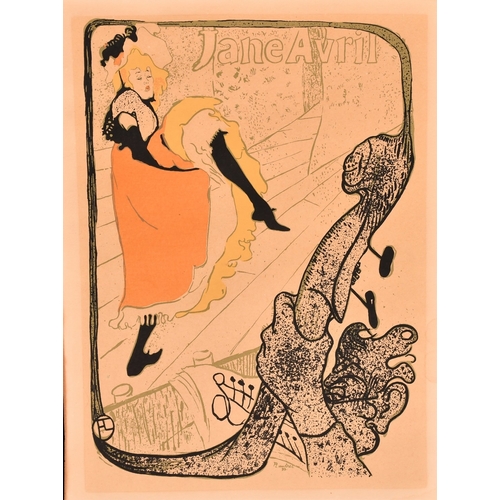 22 - After Toulouse-Lautrec, 'Jane Avril', colour lithograph, 12