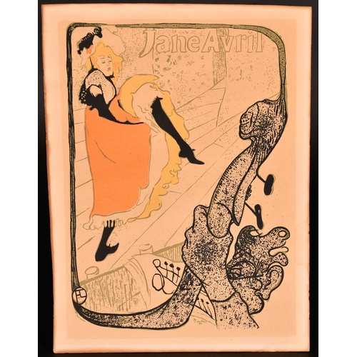 22 - After Toulouse-Lautrec, 'Jane Avril', colour lithograph, 12