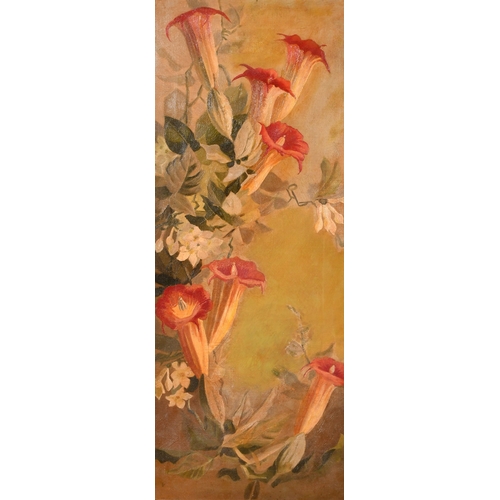 238 - Circle of Zinkeisen, a still life study of flowers, oil on canvas, 24