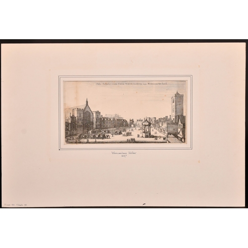 24 - Wenzel Hollar, views of Westminster', a pair of Old Master engravings, each 6