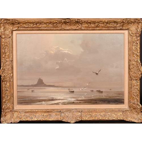 248 - Kenneth Denton (b. 1932), 'The Silver Lining, Lindisfarne', oil on board, signed, inscribed verso, 1... 