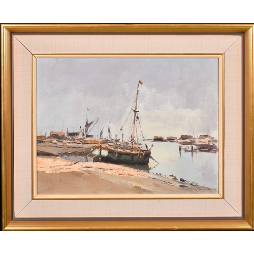 290 - Josiah Sturgeon (1919-2000), 'Low Tide in the Estuary', oil on canvas, signed, 12