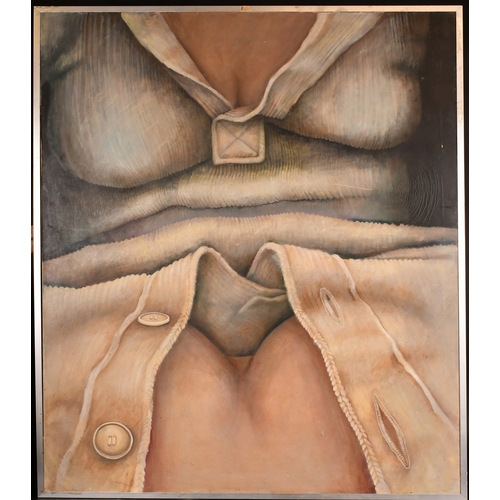 299 - ARCHER (20TH CENTURY) BRITISH - The Double-Sided Breasts. Oil On Canvas. 60