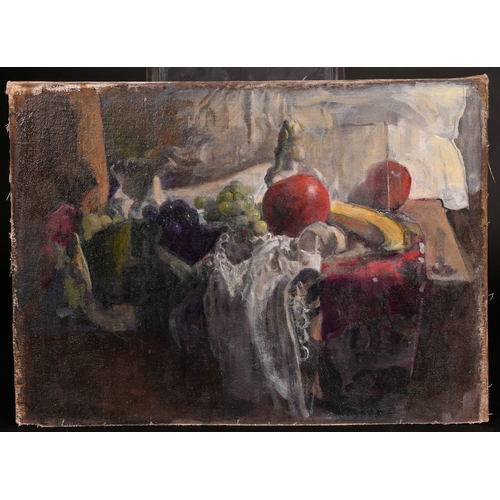 333 - Georges Weissbort (1928-2013), a still life of fruit, oil on canvas laid down, 11