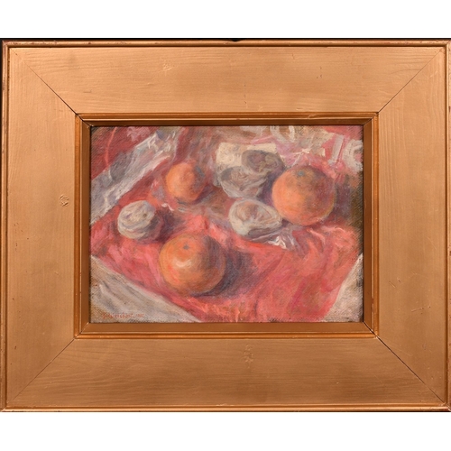 344 - Georges Weissbort (1928-2013), a still life of oranges, 9.5